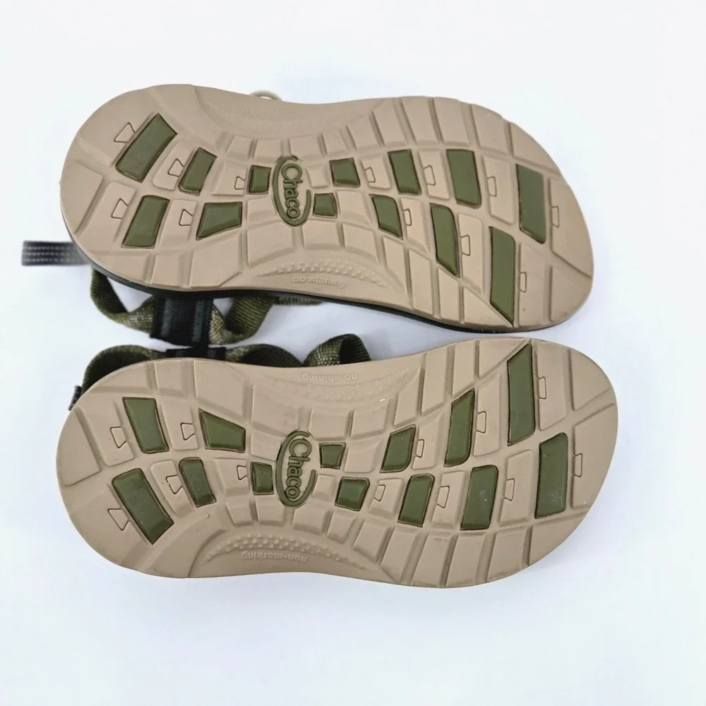 Chaco Z/1 Ecotread Avocado Green Athletic Hiking Strappy Sandals Kids Youth Sz 1